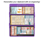 WhiteCoat Clipboard® Trifold - Lilac Flight Medic Edition